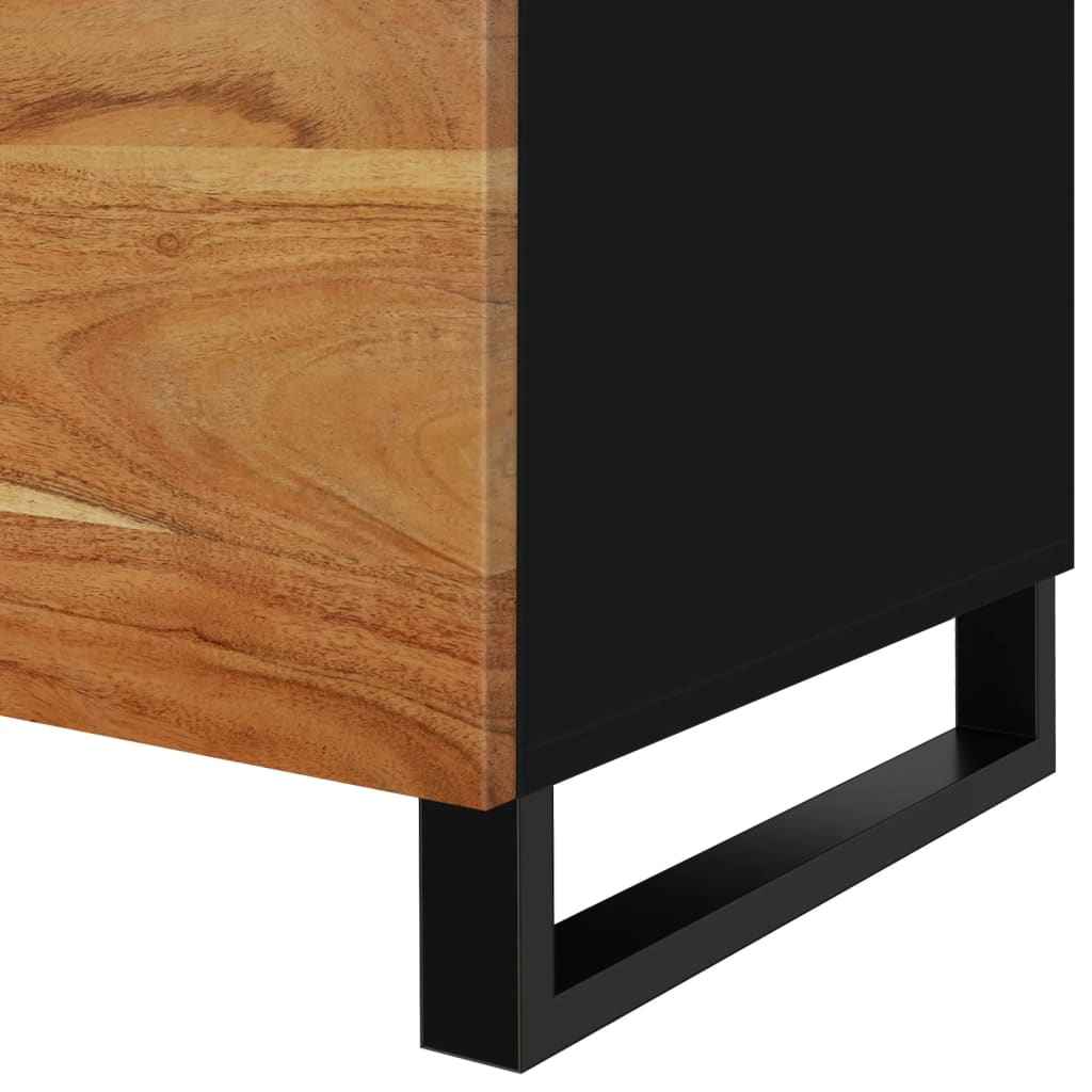 Table Basse 80X50X40 Cm Bois D'acacia Solide Et D'ingénierie