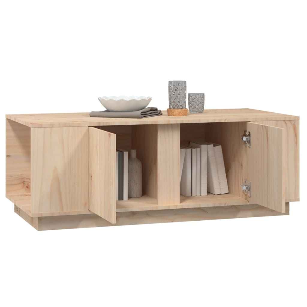 Table Basse 110X50X40 Cm Bois Massif De Pin