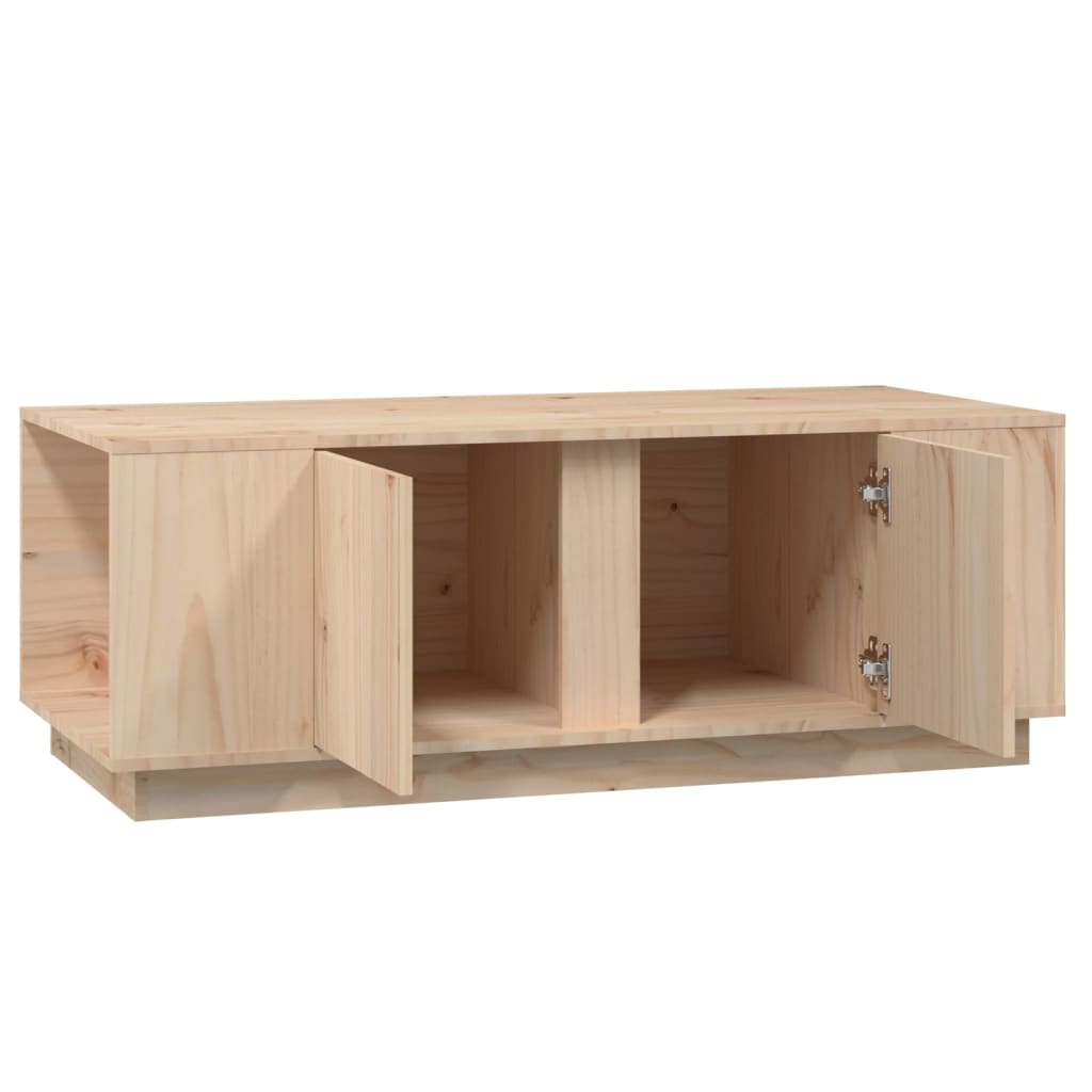 Table Basse 110X50X40 Cm Bois Massif De Pin