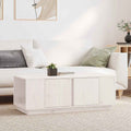 Table Basse 110X50X40 Cm Bois Massif De Pin