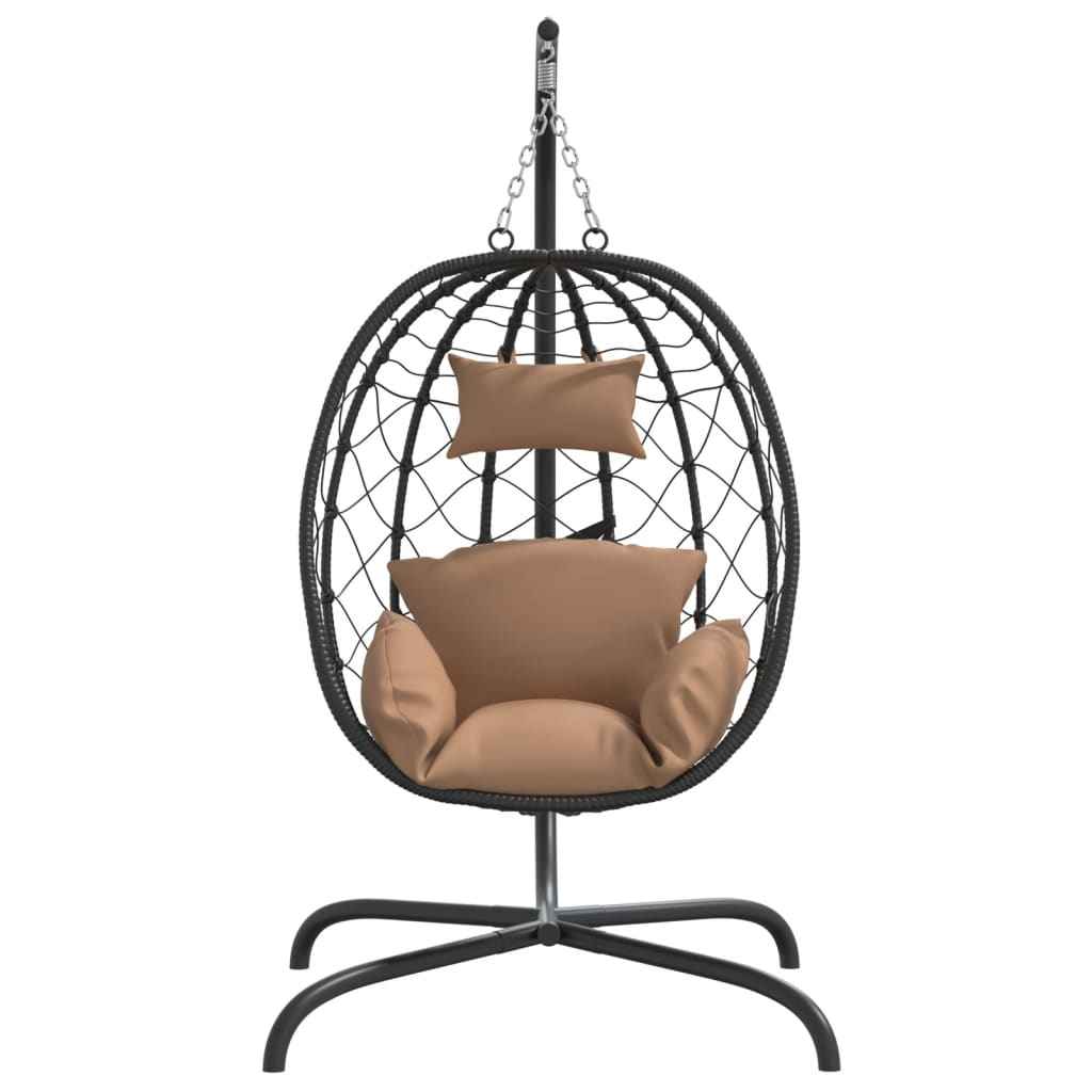 Fauteuil Suspendu Avec Coussin En Polyrotin Et Acier