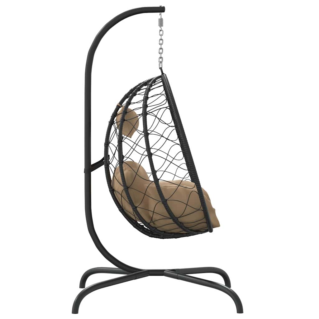 Fauteuil Suspendu Avec Coussin En Polyrotin Et Acier