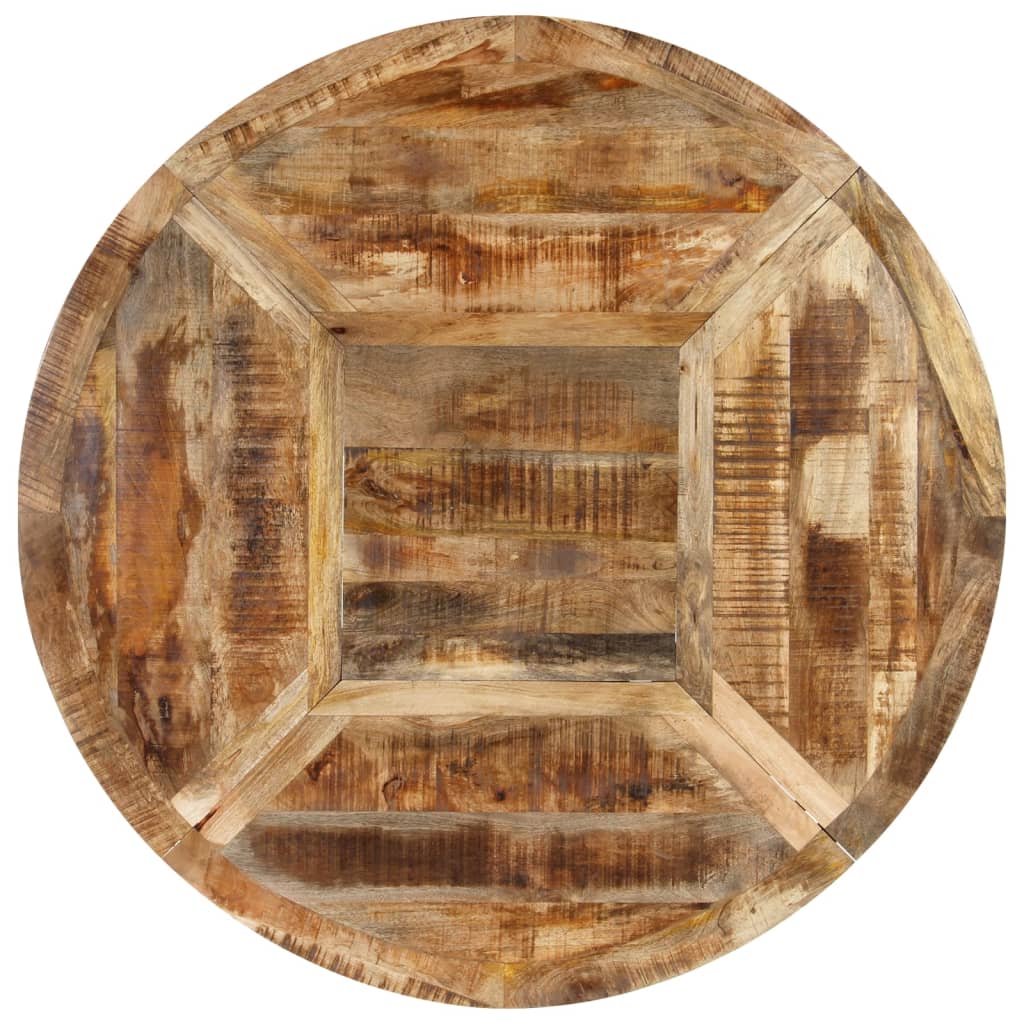 Table À Dîner Ø Bois De Manguier Massif Brut