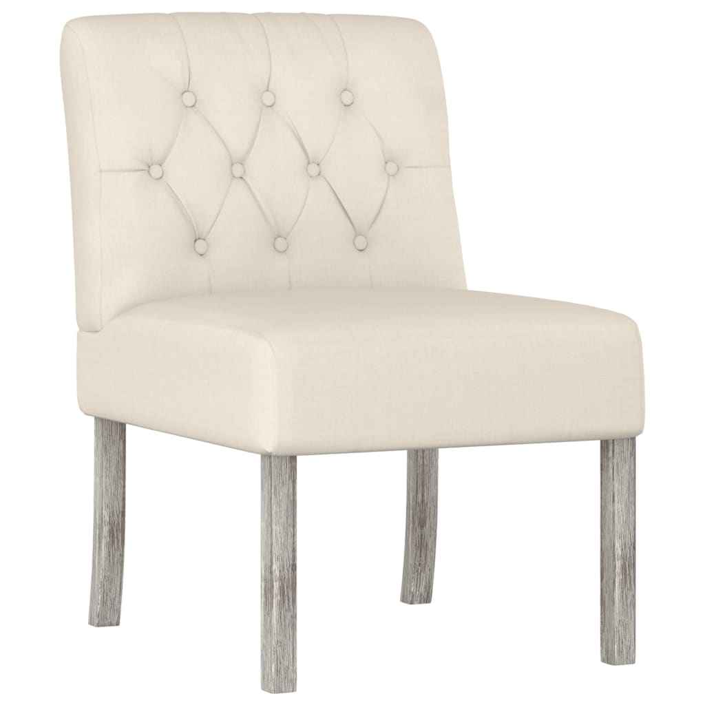 Fauteuil Sans Accoudoirs Lin Design De Boutons