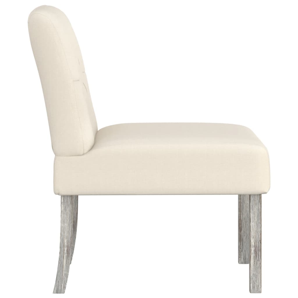 Fauteuil Sans Accoudoirs Lin Design De Boutons