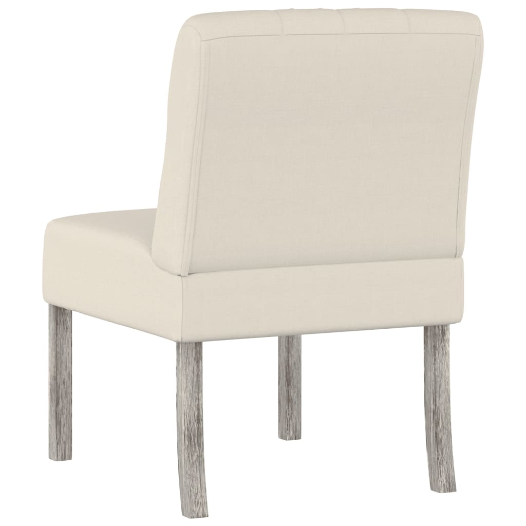 Fauteuil Sans Accoudoirs Lin Design De Boutons