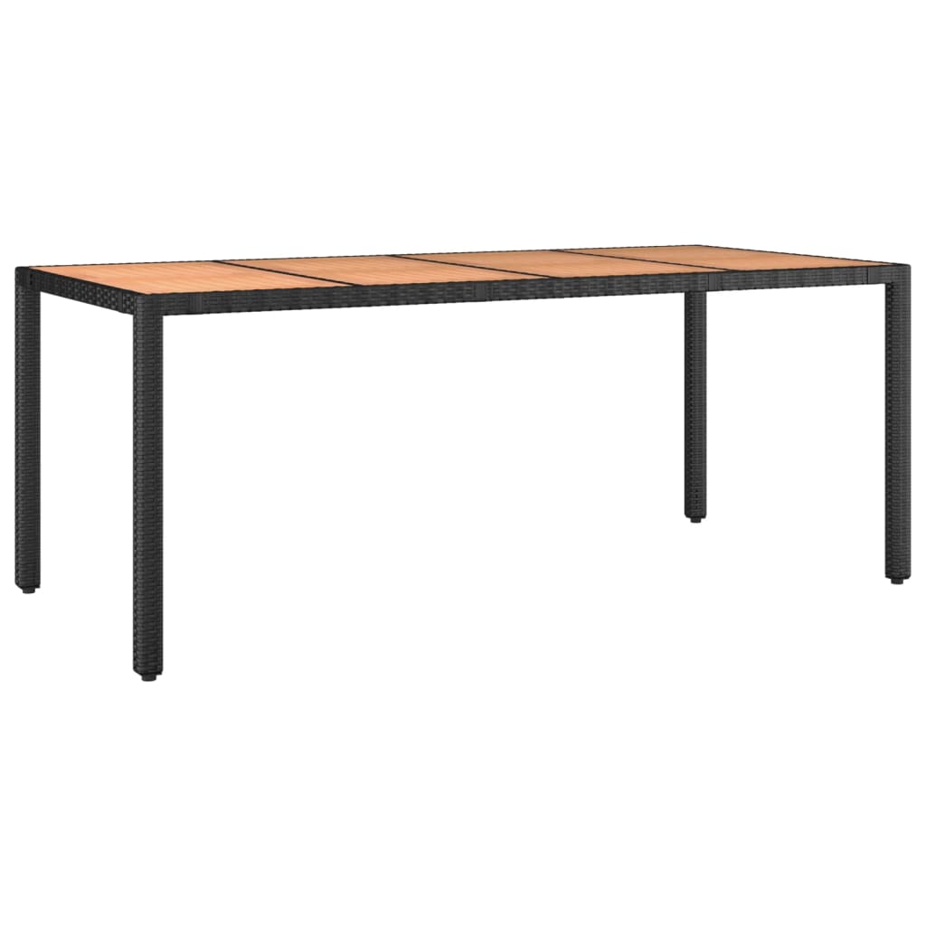 Ensemble À Manger De Jardin 9Pcs Coussins Noir Résine Tressée 6X Chaise + 2X Fauteuil + Table