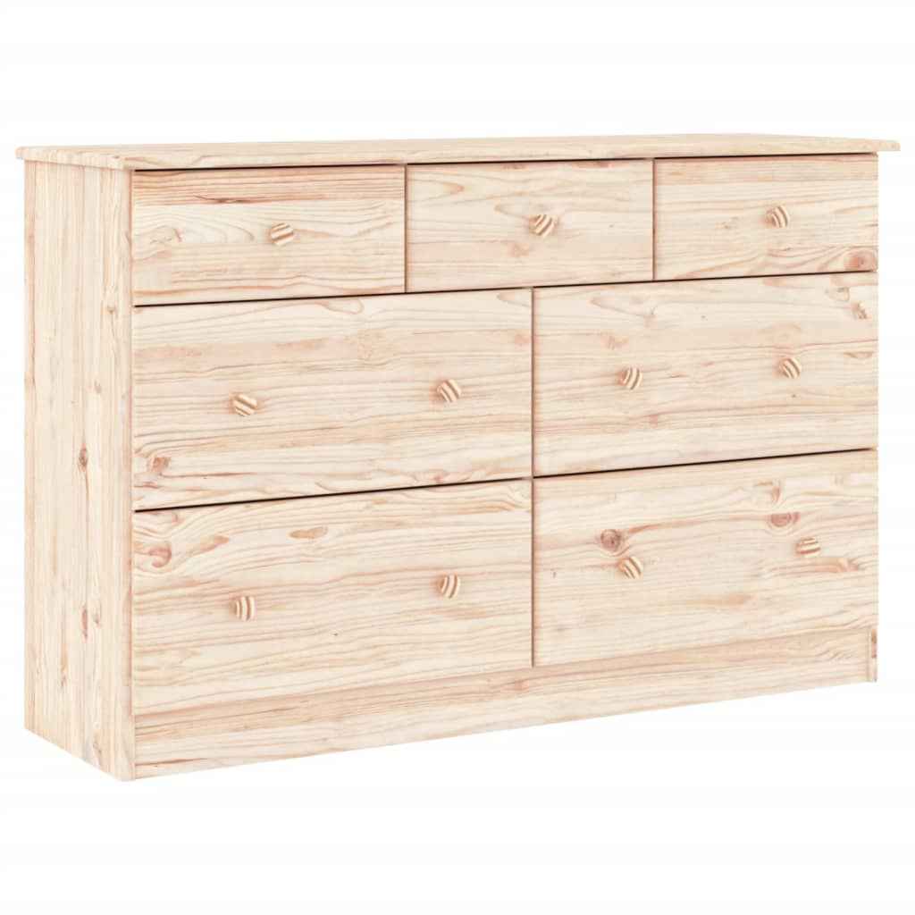 Commode Alta 112X35X73 Cm Bois Massif De Pin