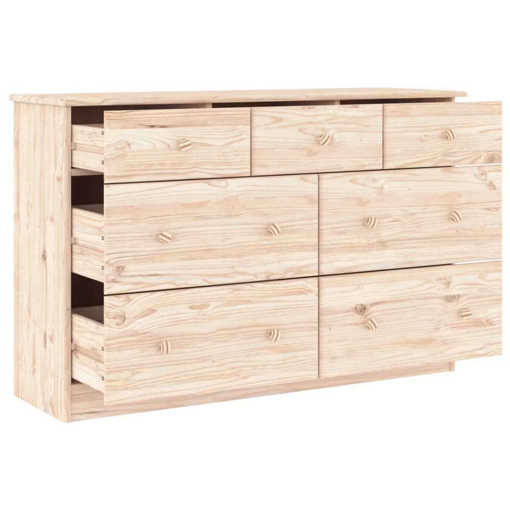 Commode Alta 112X35X73 Cm Bois Massif De Pin