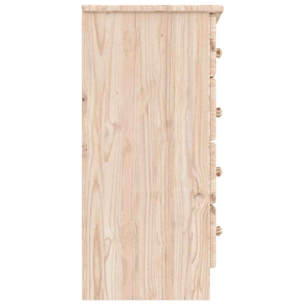Commode Alta 77X35X73 Cm Bois Massif De Pin