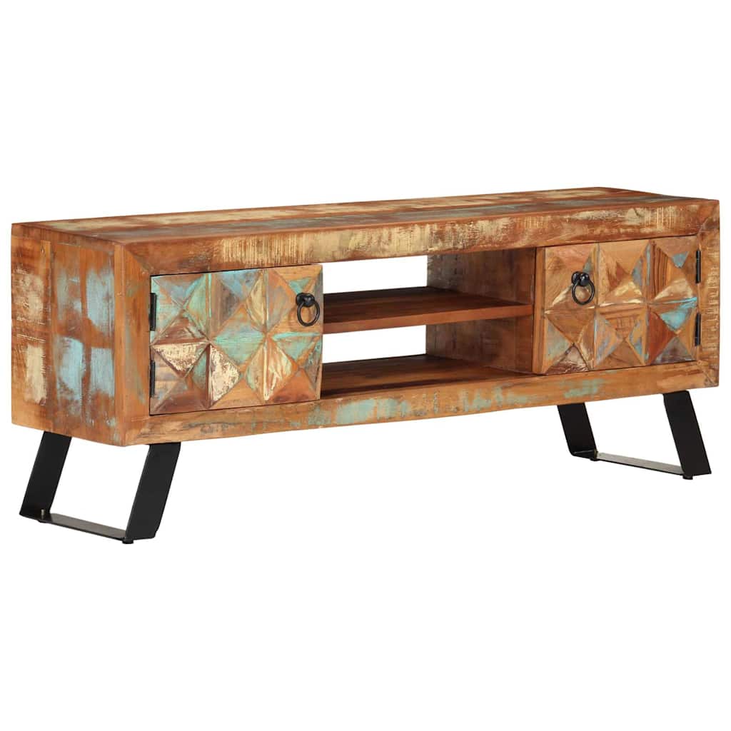 TV cabinet 112x30x45 cm reclaimed solid wood
