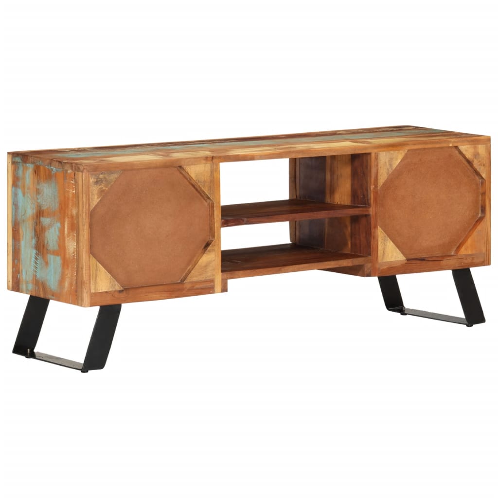 TV cabinet 112x30x45 cm reclaimed solid wood
