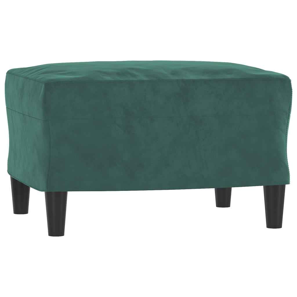 Fauteuil Avec Repose-Pied 60 Cm Velours