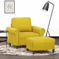 Fauteuil Avec Repose-Pied 60 Cm Velours