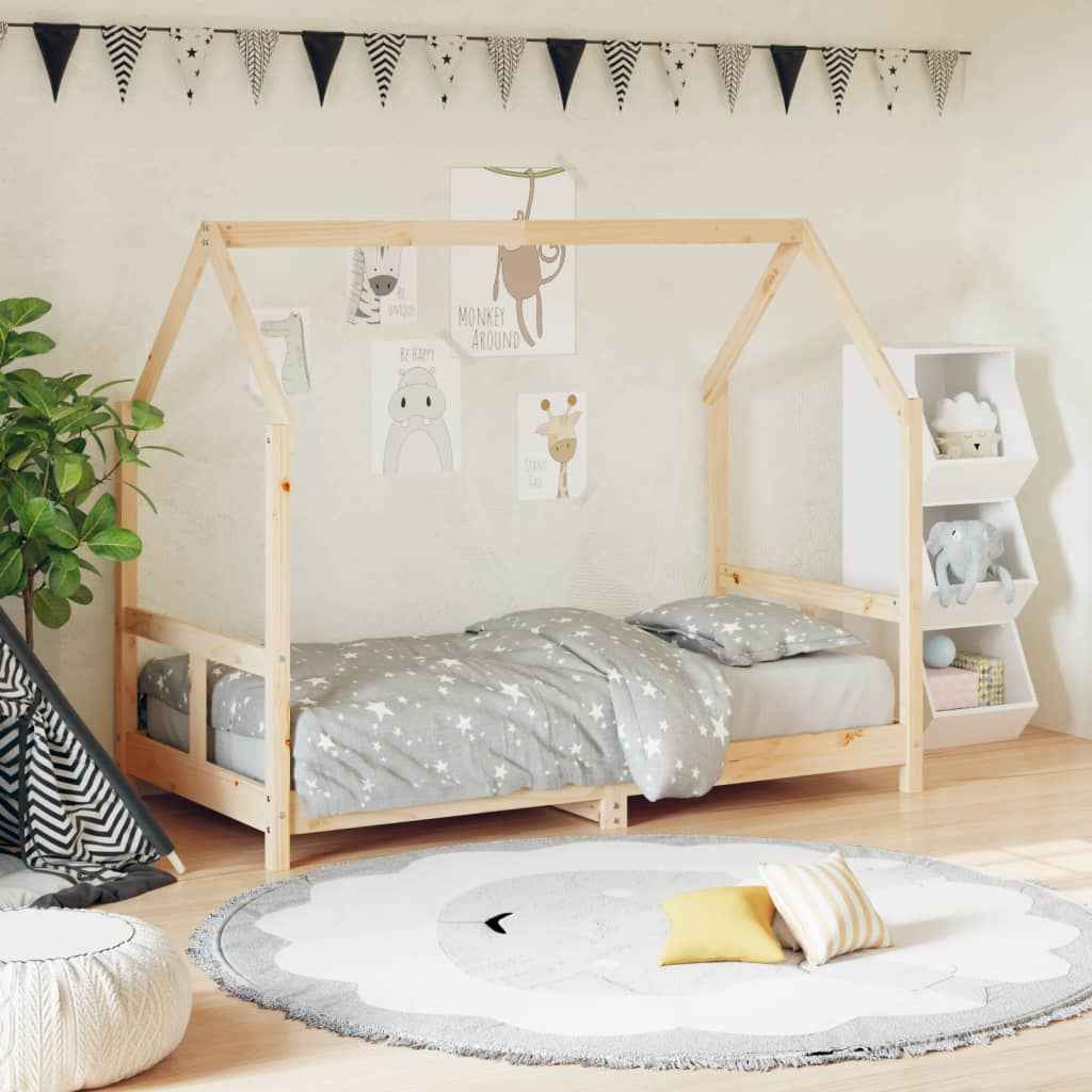 Cadre De Lit Pour Enfant Bois De Pin Massif