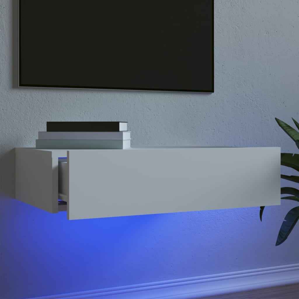 Meuble Tv Avec Éclairages Led 60X35X15,5 Cm