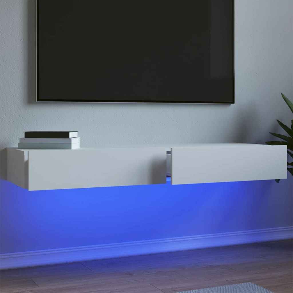 Meuble Tv Avec Éclairages Led 60X35X15,5 Cm