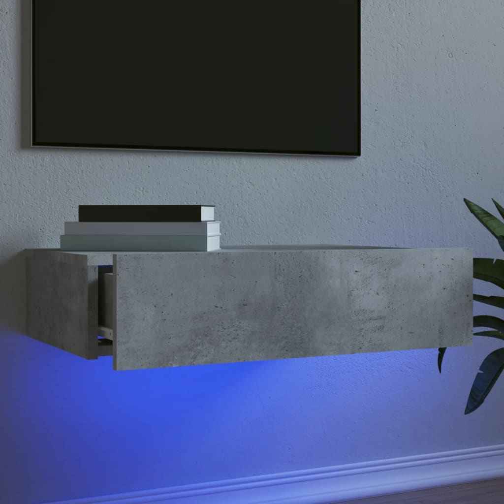 Meuble Tv Avec Éclairages Led 60X35X15,5 Cm