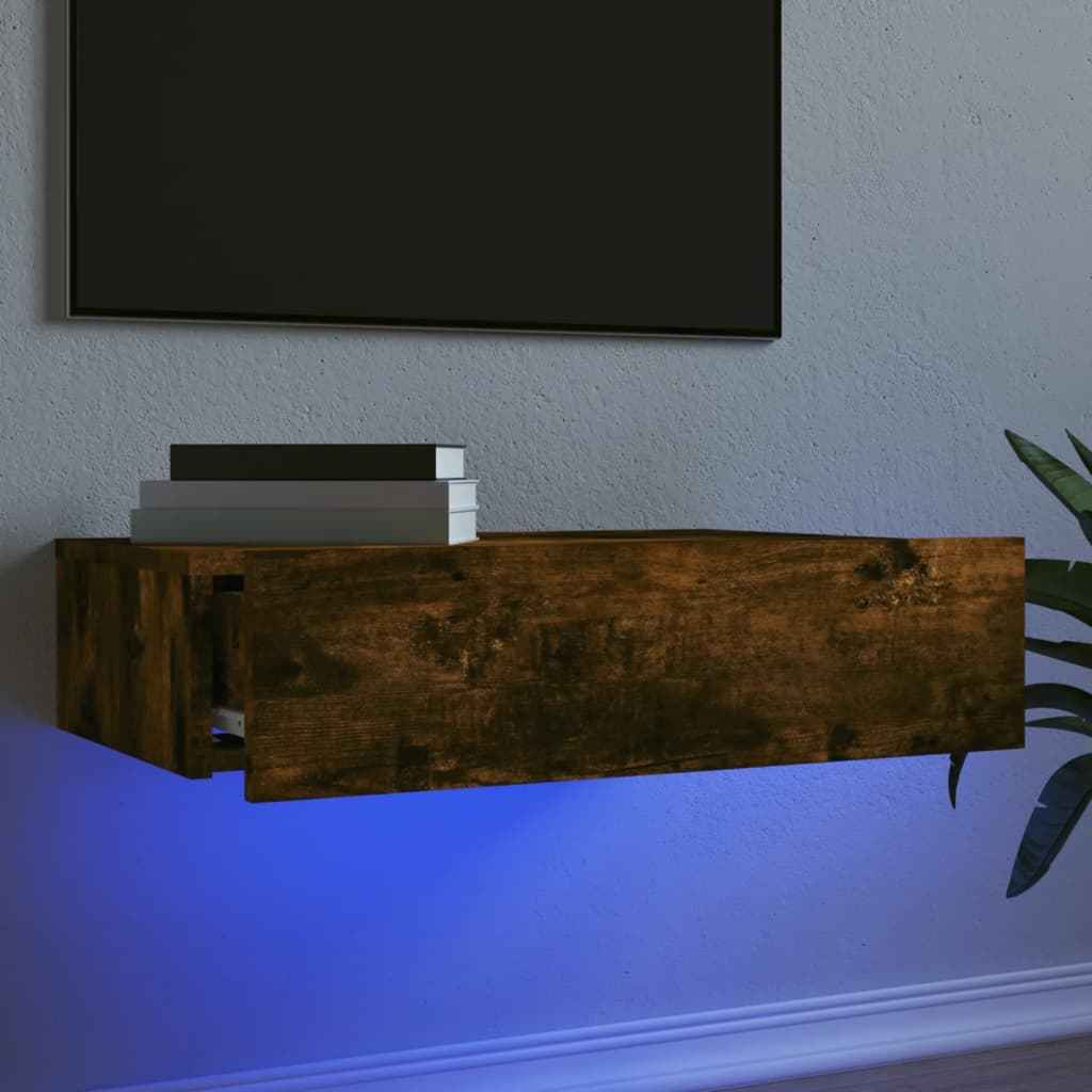 Meuble Tv Avec Éclairages Led 60X35X15,5 Cm