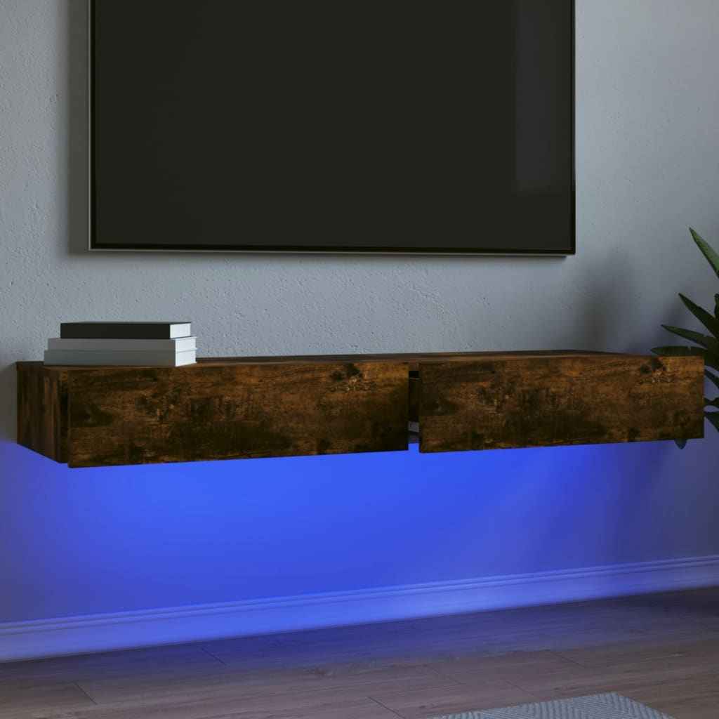 Meuble Tv Avec Éclairages Led 60X35X15,5 Cm