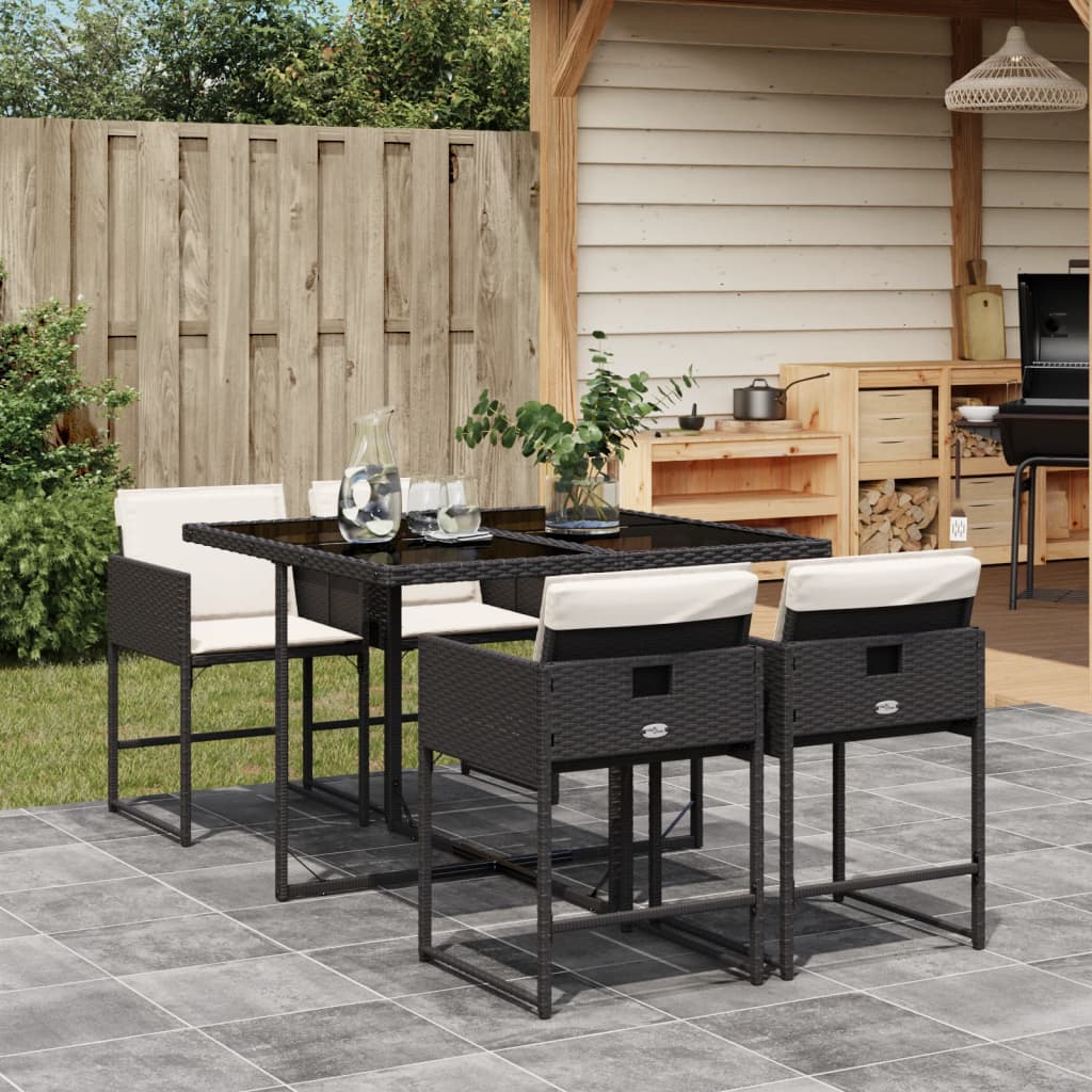 Ensemble À Manger De Jardin Coussins 13 Pcs Résine Tressée