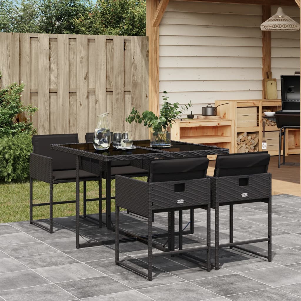 Ensemble À Manger De Jardin Coussins 13 Pcs Résine Tressée