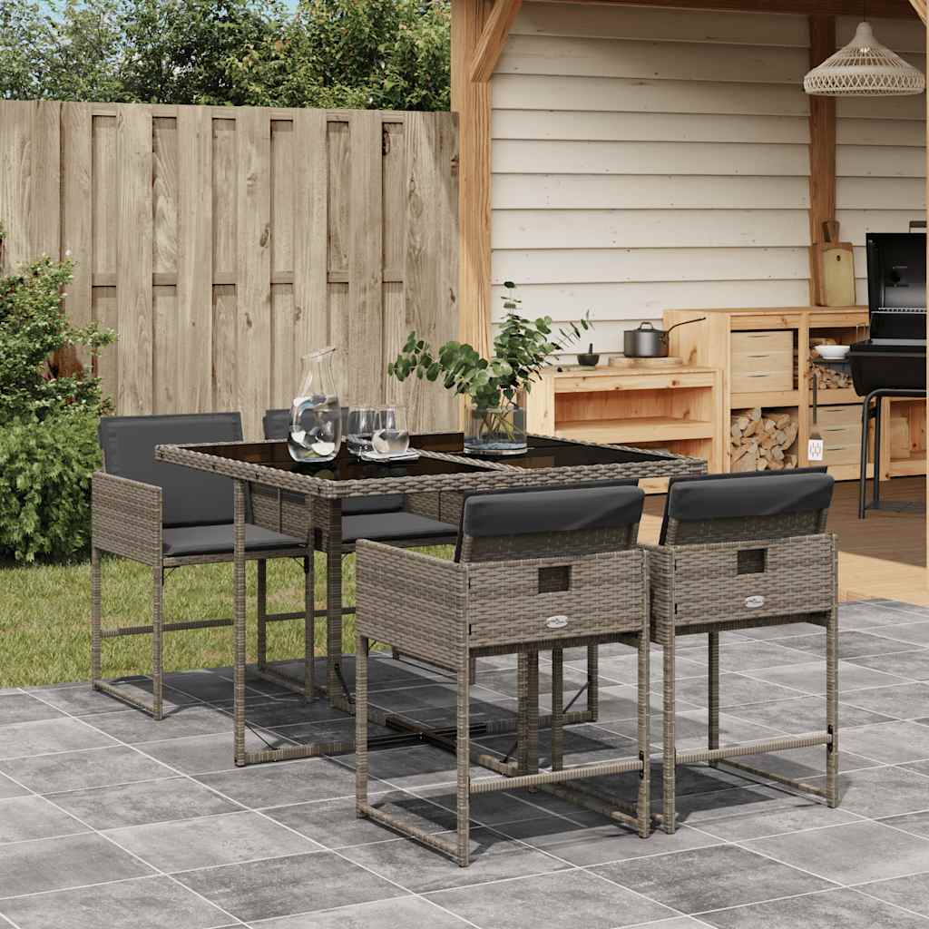 Ensemble À Manger De Jardin Coussins 13 Pcs Résine Tressée