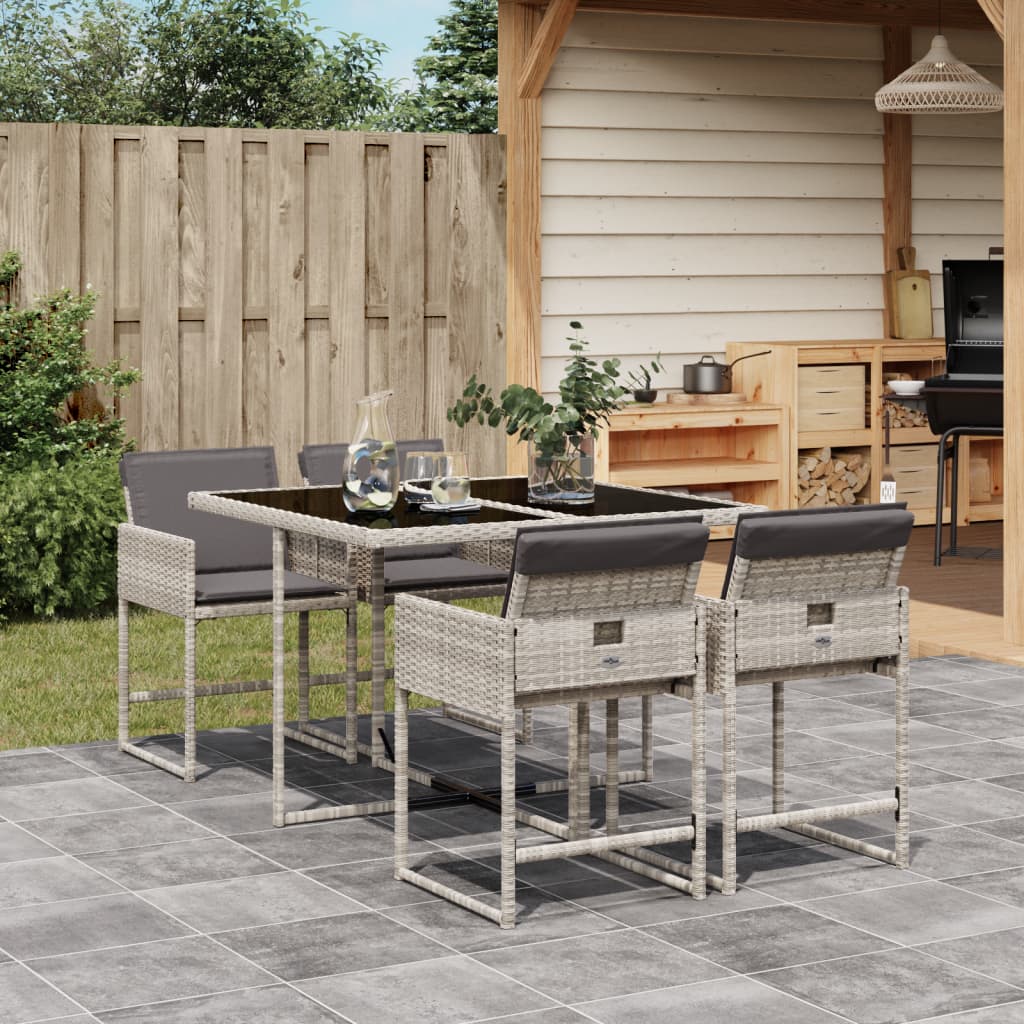 Ensemble À Manger De Jardin Coussins 13 Pcs Résine Tressée