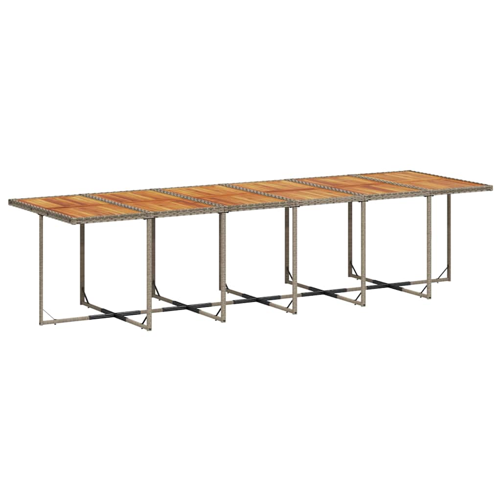 Ensemble À Manger De Jardin Coussins 13 Pcs Résine Tressée