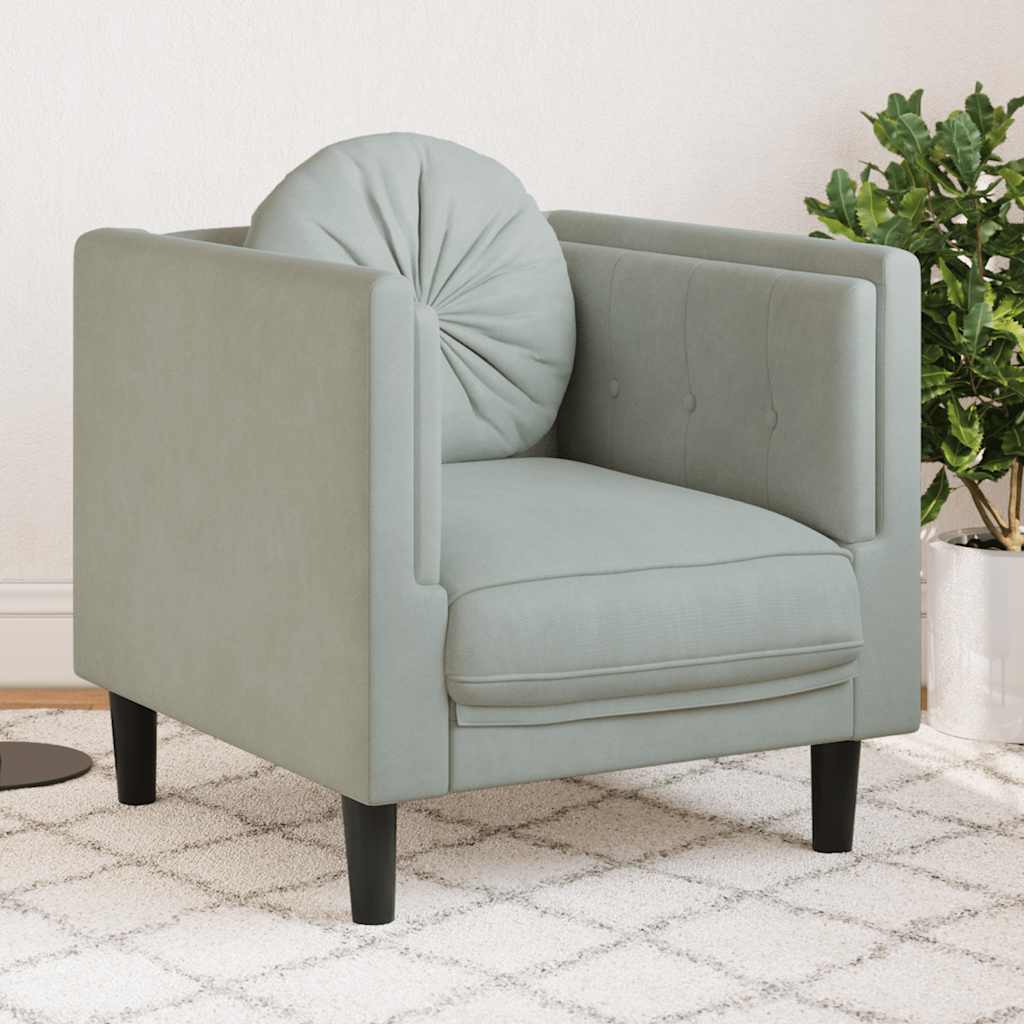 Fauteuil Avec Coussin Velours