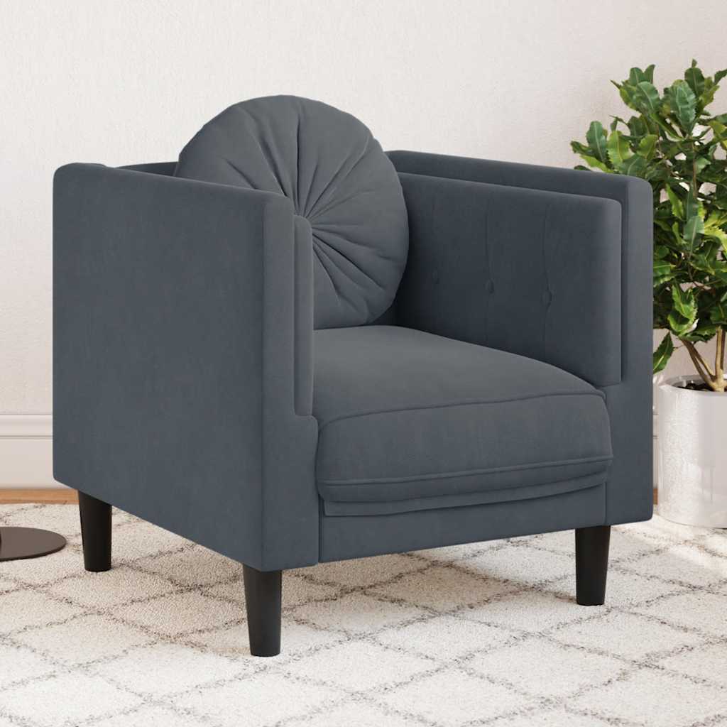Fauteuil Avec Coussin Velours
