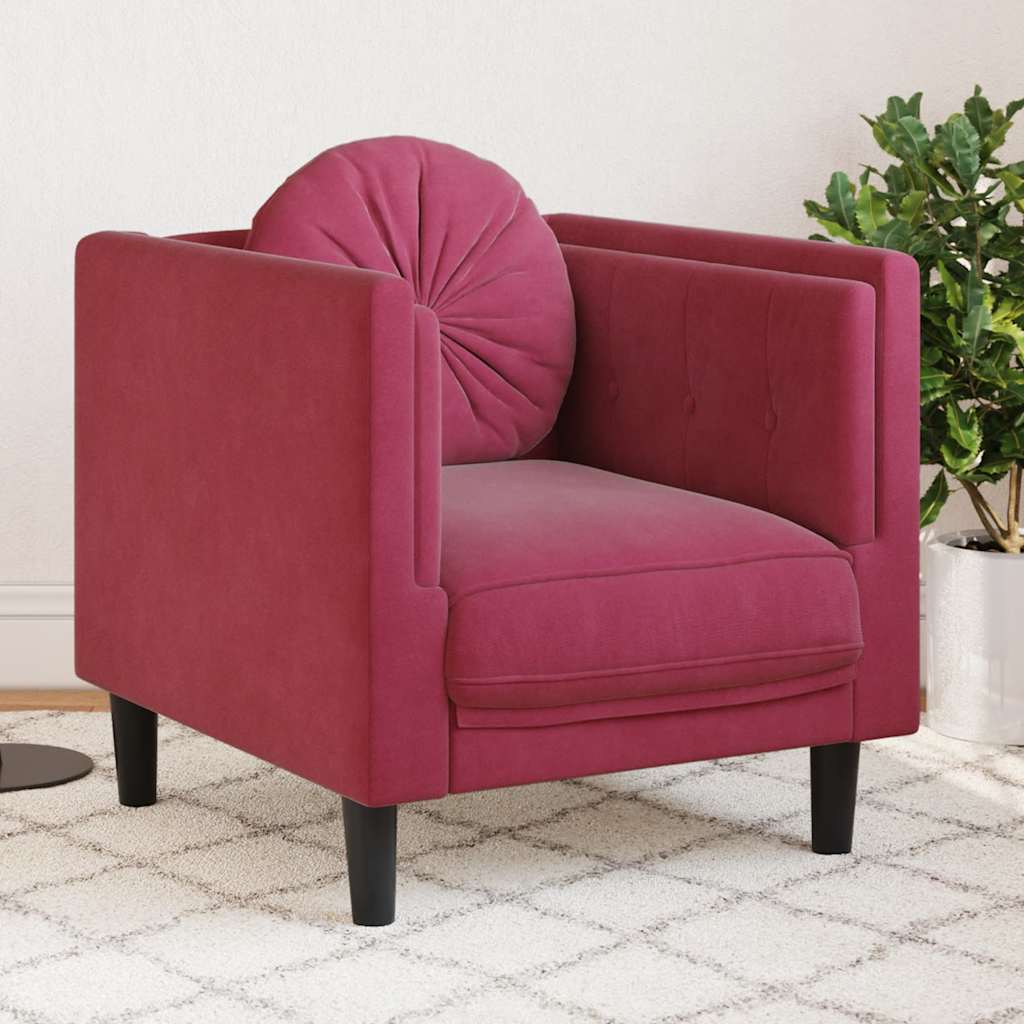 Fauteuil Avec Coussin Velours