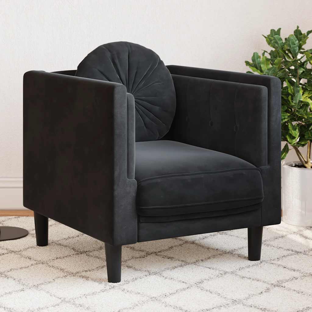 Fauteuil Avec Coussin Velours