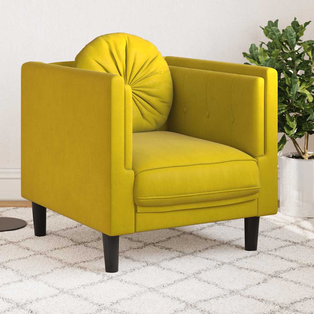 Fauteuil Avec Coussin Velours
