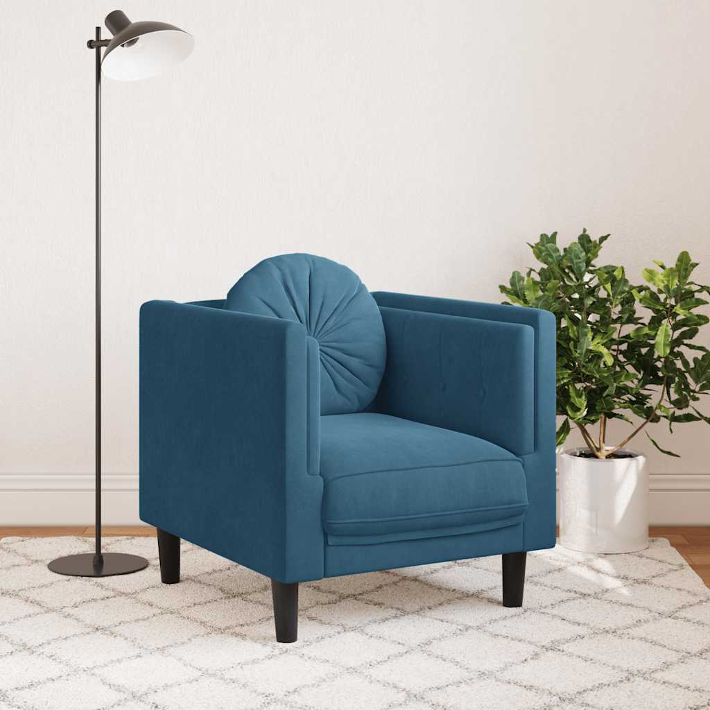 Fauteuil Avec Coussin Velours