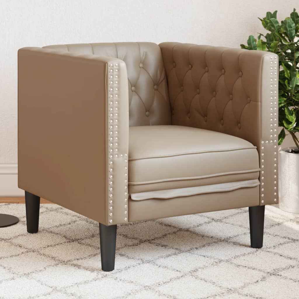 Fauteuil Chesterfield Similicuir