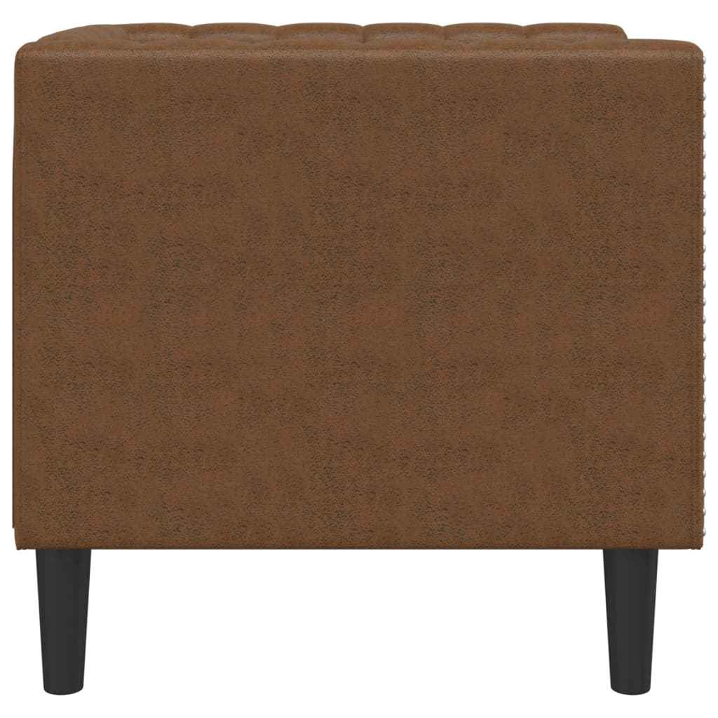 Fauteuil Chesterfield Similicuir Daim