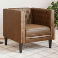 Fauteuil Chesterfield Similicuir Daim