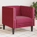 Fauteuil Chesterfield Velours