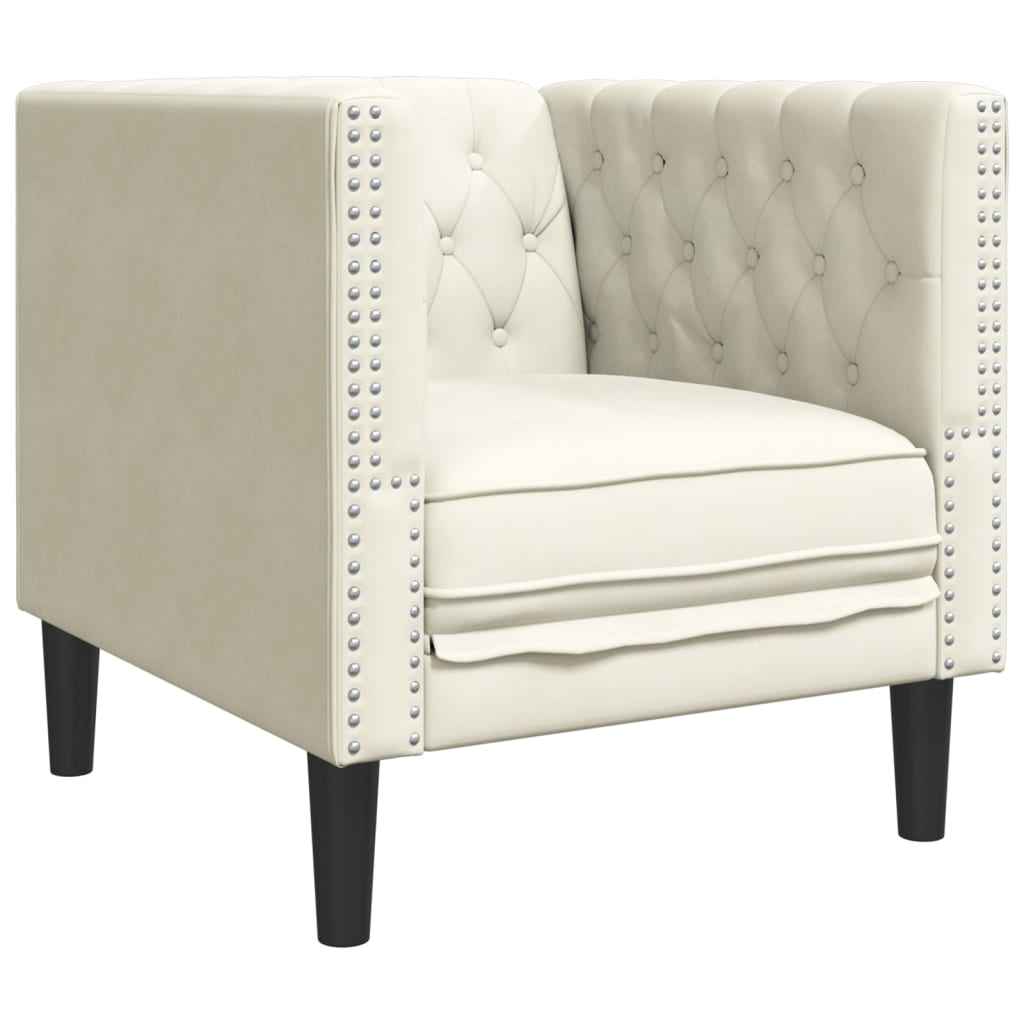 Fauteuil Chesterfield Velours