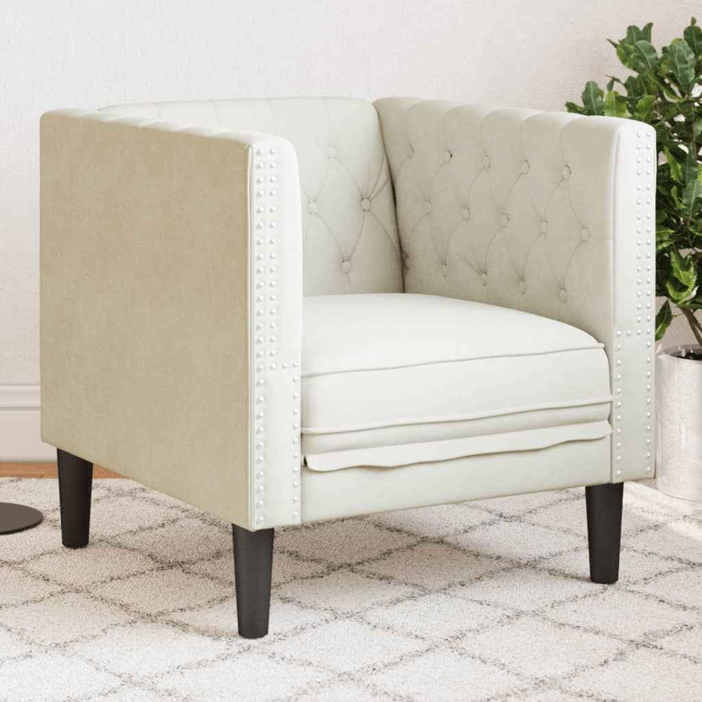 Fauteuil Chesterfield Velours
