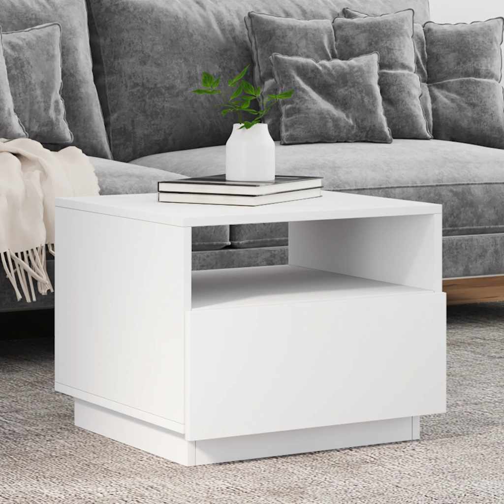 Table Basse Avec Lumières Led 90X49X40 Cm