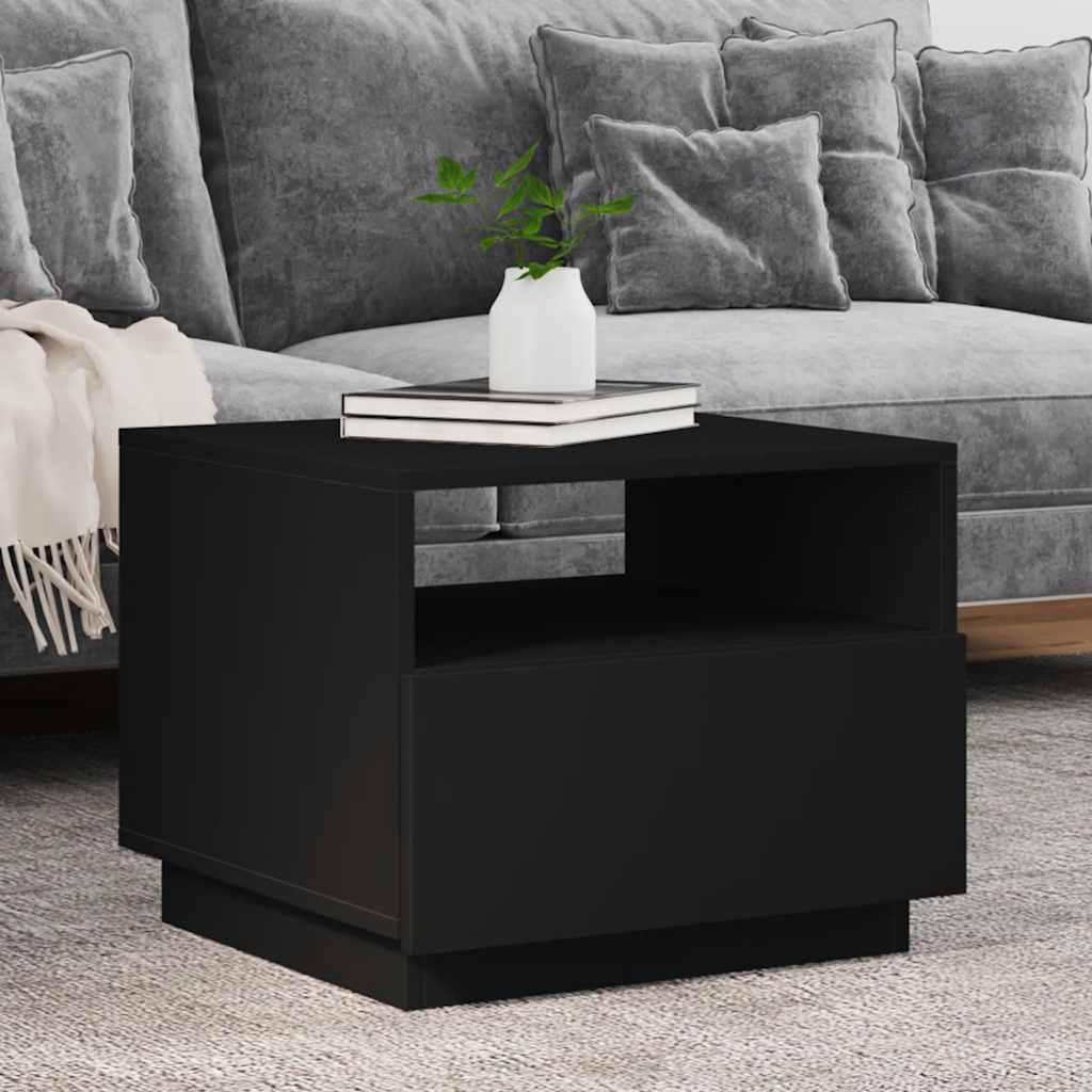 Table Basse Avec Lumières Led 90X49X40 Cm