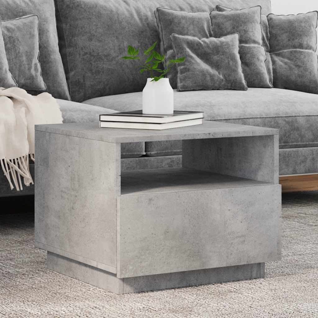 Table Basse Avec Lumières Led 90X49X40 Cm