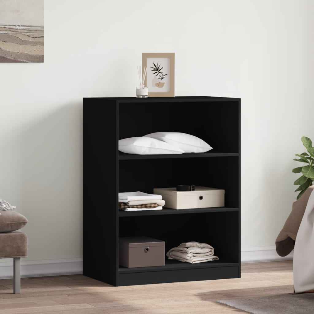Garde-Robe Bois D'ingénierie Noir