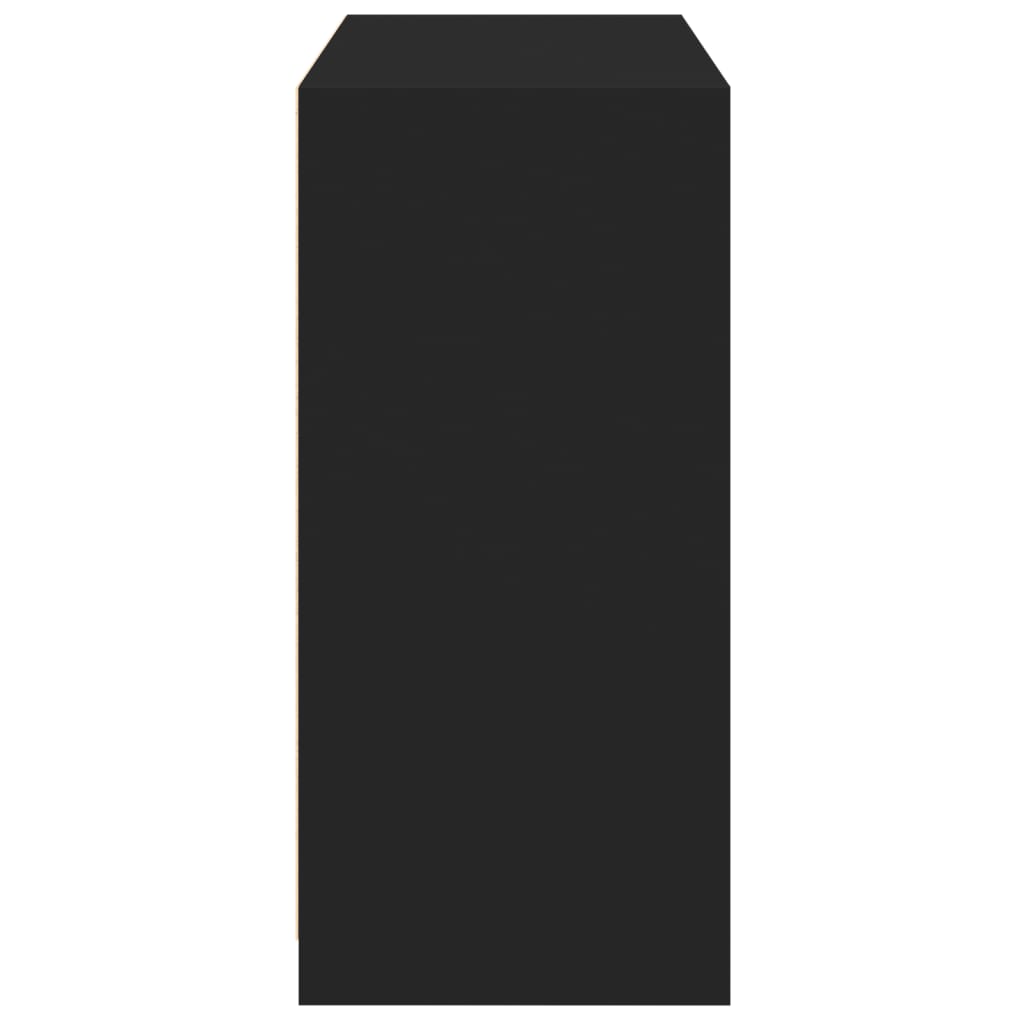 Garde-Robe Bois D'ingénierie Noir