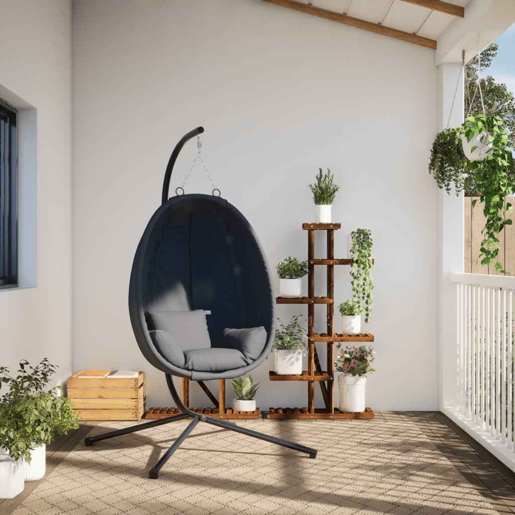 Fauteuil Suspendu Avec Support En Tissu Et Acier