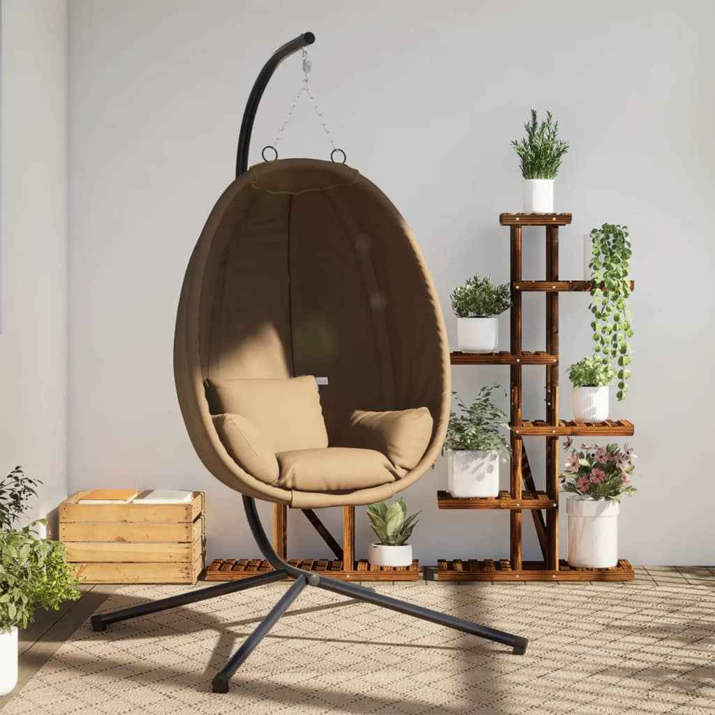 Fauteuil Suspendu Avec Support En Tissu Et Acier
