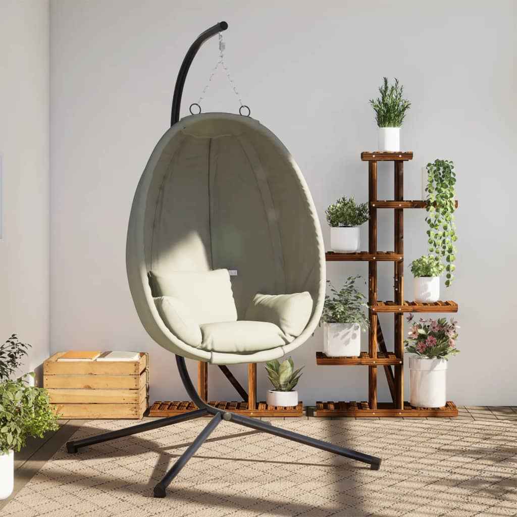 Fauteuil Suspendu Avec Support En Tissu Et Acier