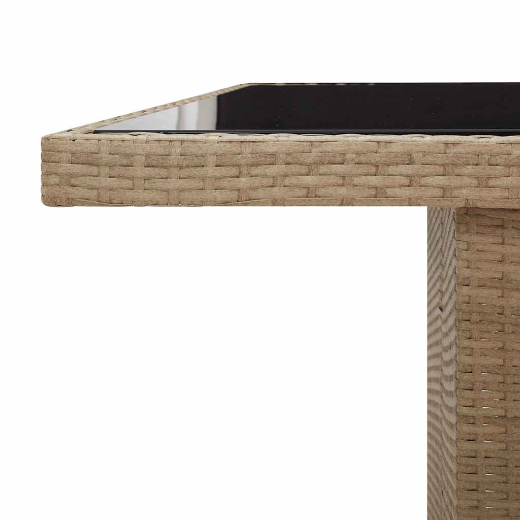 Ensemble De Bistro De Jardin 11 Pcs Coussins Poly Rotin